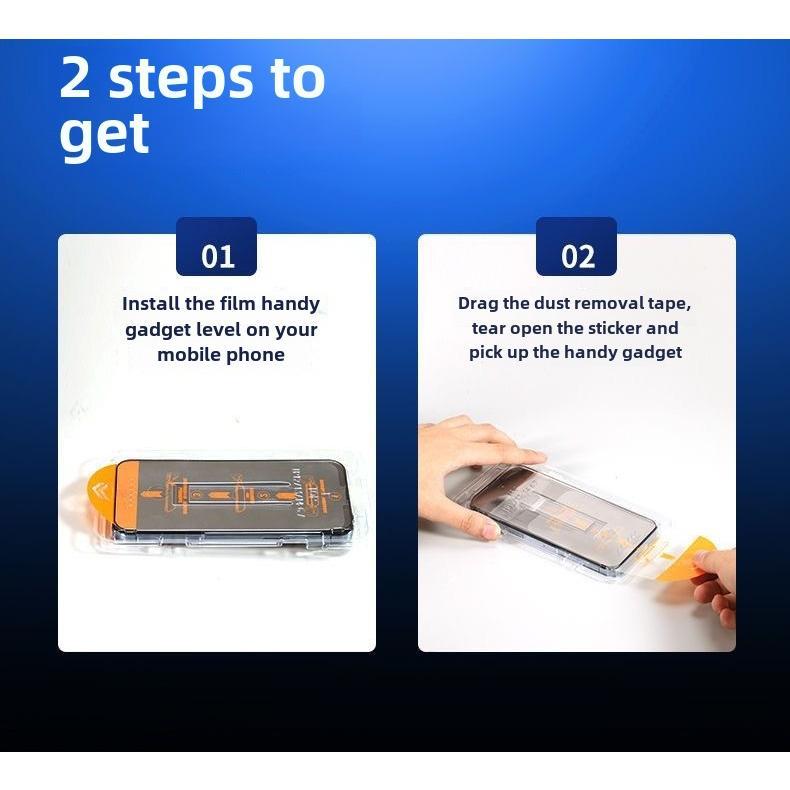Phim Kính cường lực, Thích Hợp Cho Iphone 16, 15pro Và 14promax, Kho Không Bụi, Miếng Dán Thứ Hai, Phim Điện Thoại Di Động 13 Và 11, Loại Bỏ Bụi, Có Thể Kéo 6