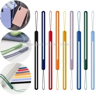 Original universal liquid silicone phone anti fall protection hanging rope with hanging rope Durable Lanyard Digital Smartphone