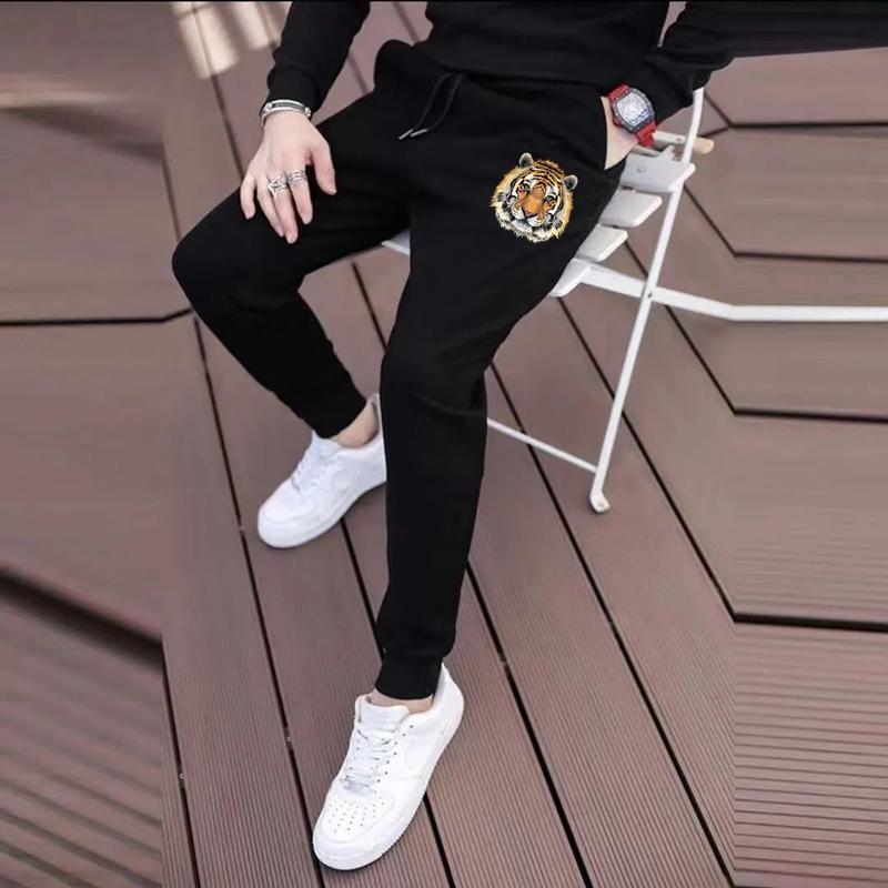 Quần Bó Cặp, Dành Cho Nam Giới, Thương Hiệu Thời Trang Mới, Dáng Rộng Vừa Vặn, Cropped Xén, In Họa Tiết, Phong Cách Harem, Quần Dài Thường Ngày Mỏng Và Thời Trang, Thích Hợp Cho Mùa Xuân Và Mùa Hè 2022 5