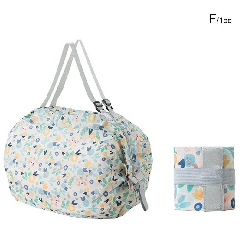 Product Introduction of Folding Eco-friendly Shopping Bag Travel One Shoulder Supermarket Large Bag Bag Portable I6V8 41