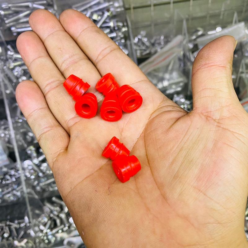 NÚT CAO SU ĐẬY ỐC GIÓ MÀU ĐỎ Phụ Tùng Phụ Kiện