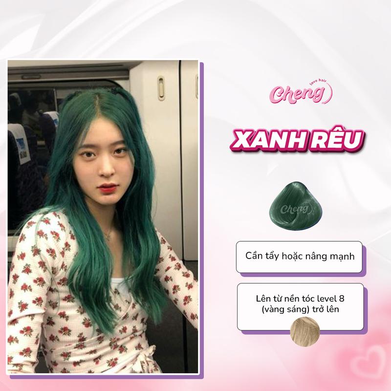 Thuốc Nhuộm Tóc Màu XANH RÊU | Chenglovehairs, Chenglovehair