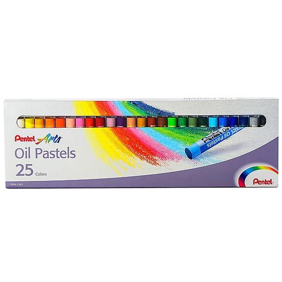 SIÊU RẺ - CHÍNH HÃNG Sáp Dầu 25 Màu Pentel PHN-25