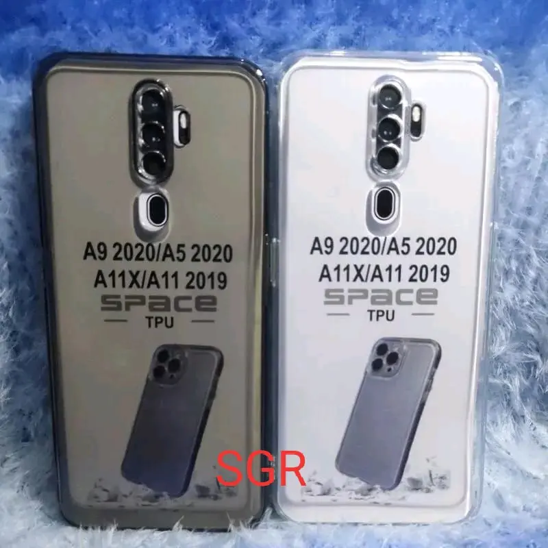 shoftcase op A5 2020/A92020 silikon casing case clear bening transparan space tahan air