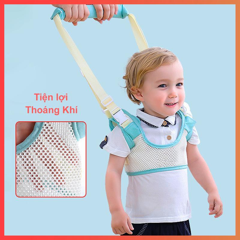 Đai Tập Đi Cho Bé - Loại Đai Chất Lượng Cao - Dạng Đai Lưới An Toàn Thoáng Khí với Dây Đeo Có Thể Điều Chỉnh dây treo em bé tập đứng Voi