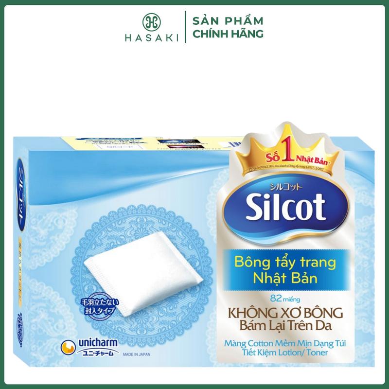Bông Tẩy Trang Silcot Cơ Bản Hộp 82 Miếng | HASAKI BEAUTY Cosmetic Trang Điểm Nữ Mỹ Phẩm