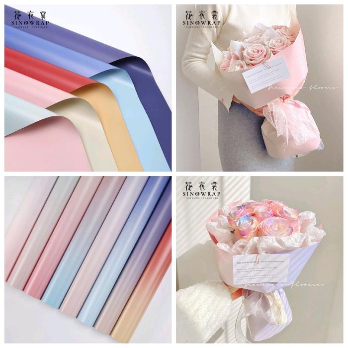 Jual Flower Wrapping Paper / Kertas Bunga Gradasi 20 Lbr / pack ...
