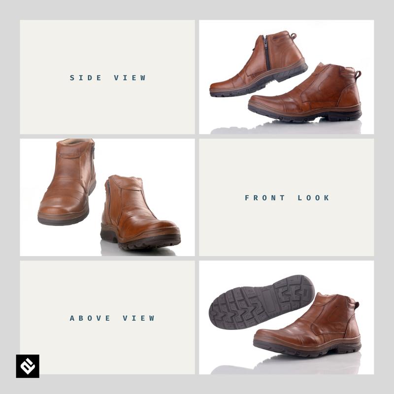 Product Introduction of Attaya Design Sepatu Boots Pria Kulit Asli Original Resleting Tanpa Tali 022 Shoes Kerja Round Toe Pergelangan kaki Coklat Hitam 2