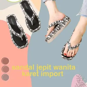 944  SANDAL JEPIT WEDGES WANITA IMPORT MODEL SANDAL HAK TERBARU