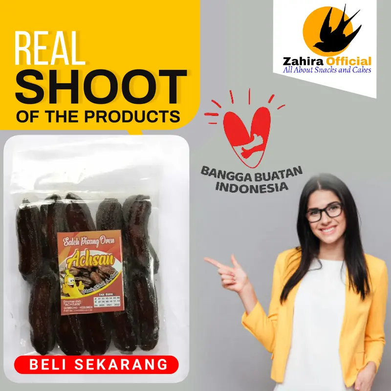 Sale Pisang Basah Asap Madu Cemilan Saleh Pisang Oven Kebumen 200 gram 3