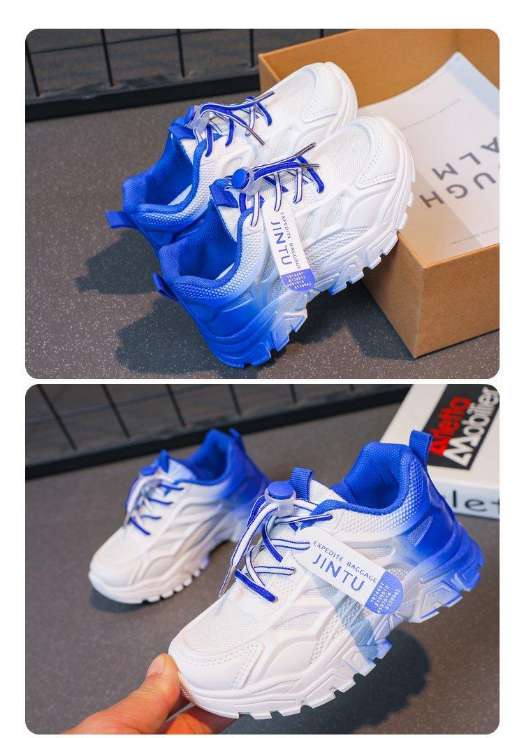 Product Introduction of New model for March 2025, fashionable new Korean version of children's mesh shoes, white shoes, female student running shoes soft bottom 14