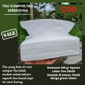 paket 6 pack TISU KOMPOR DAPUR 200 gr bisa di cuci ulang