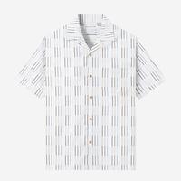 Gambar TENUE Kemeja Cotton Camp Collar Lengan Pendek - White Stripe - Homebody - L dari Tenue de Attire Kota Administrasi Jakarta Selatan 3 Tokopedia