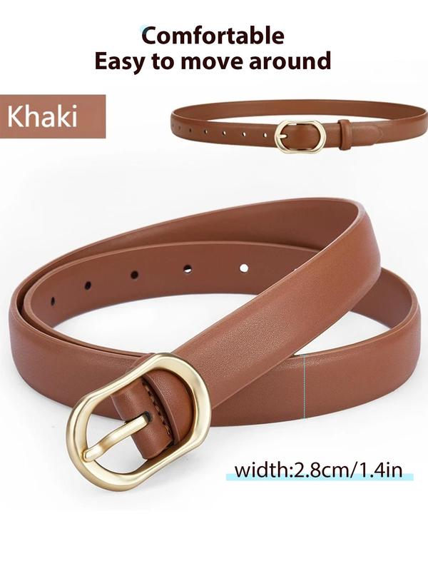 Durable Pin Buckle Women's Belt, Durable Two Layer Split Leather Belt, Trendy All-match & Exquisite Belt for Birthday Gift 5
