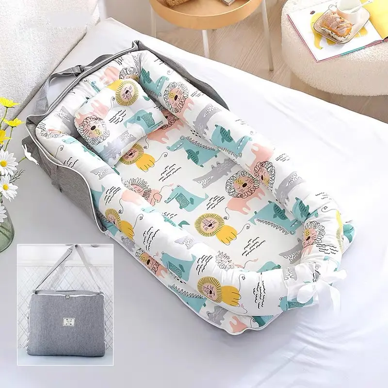 Foldable Baby Bed Portable Bed Newborn Cot Sleeping Carrying Bag Baby Separated Lounger Nest