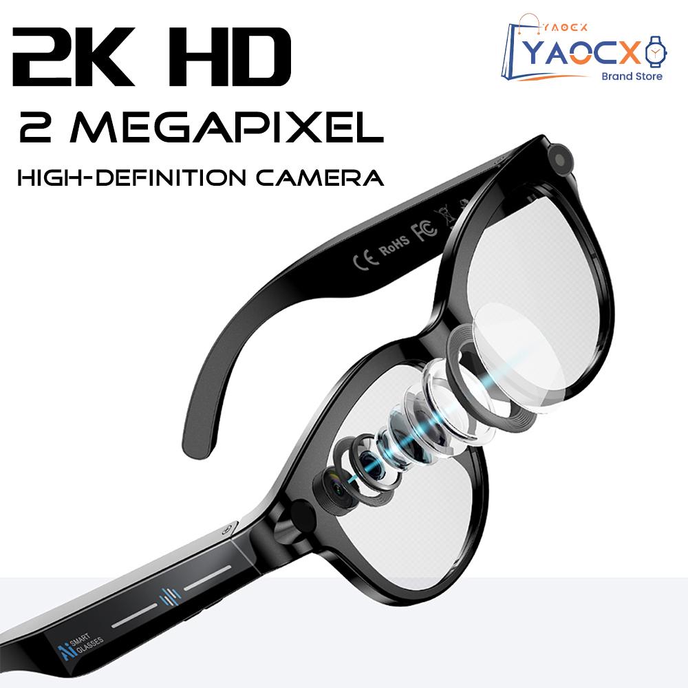 2026 AI Smart Glasses for Men Women 200W HD Camera 1080P Video AI Voice Assistant Translation Music Playback LED Flashlight - Image 2