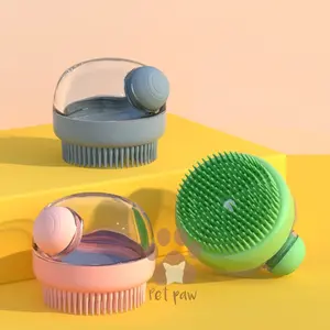 Pet Shower Brush New Type Sikat Mandi Anabul Anjing Kucing Grooming Tools with Soap Dispenser
