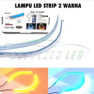 HARGA SEPASANG 2 PCS Lampu led alis 30cm 2 warna universal