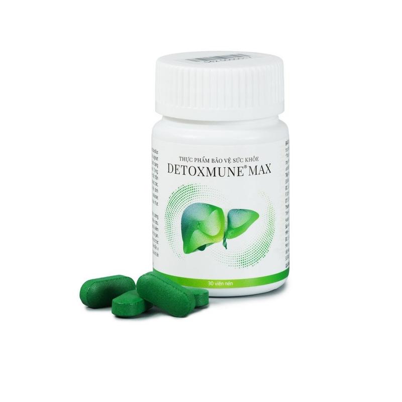 Detoxmune max viên uống cải thiện chức năng gan, đào thải độc tố cho gan 30 viên/lọ - Billy Store nhân sâm 0