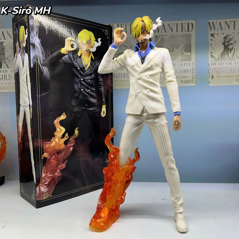 Mô hình One Piece - Vua hải tặc Vinsmoke Sanji hắc cước, đá lửa, nhả khói cao 32cm - K-Siro MH 5