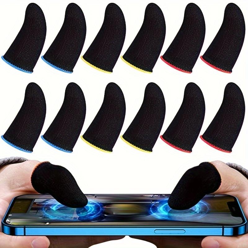 Product Introduction of 6pcs Mobile Game Control Finger Sleeve Set Sweatproof Breathable Suitable for Touch Screen for PUBG/Mobile Legends/Knives Out 6