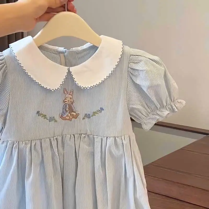 OH OH KIDS -04- VÁY KẺ CỘC TAY MÙA HÈ CAO CẤP DÀNH CHO CÁC BÉ GÁI 2