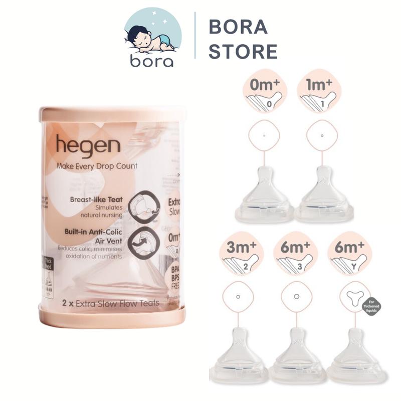 Núm ti bình sữa Hegen cam kết chính hãng