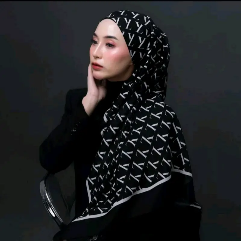 JILBAB SEGIEMPAT MOTIF PREMIUM LASERCUT Mewah 1