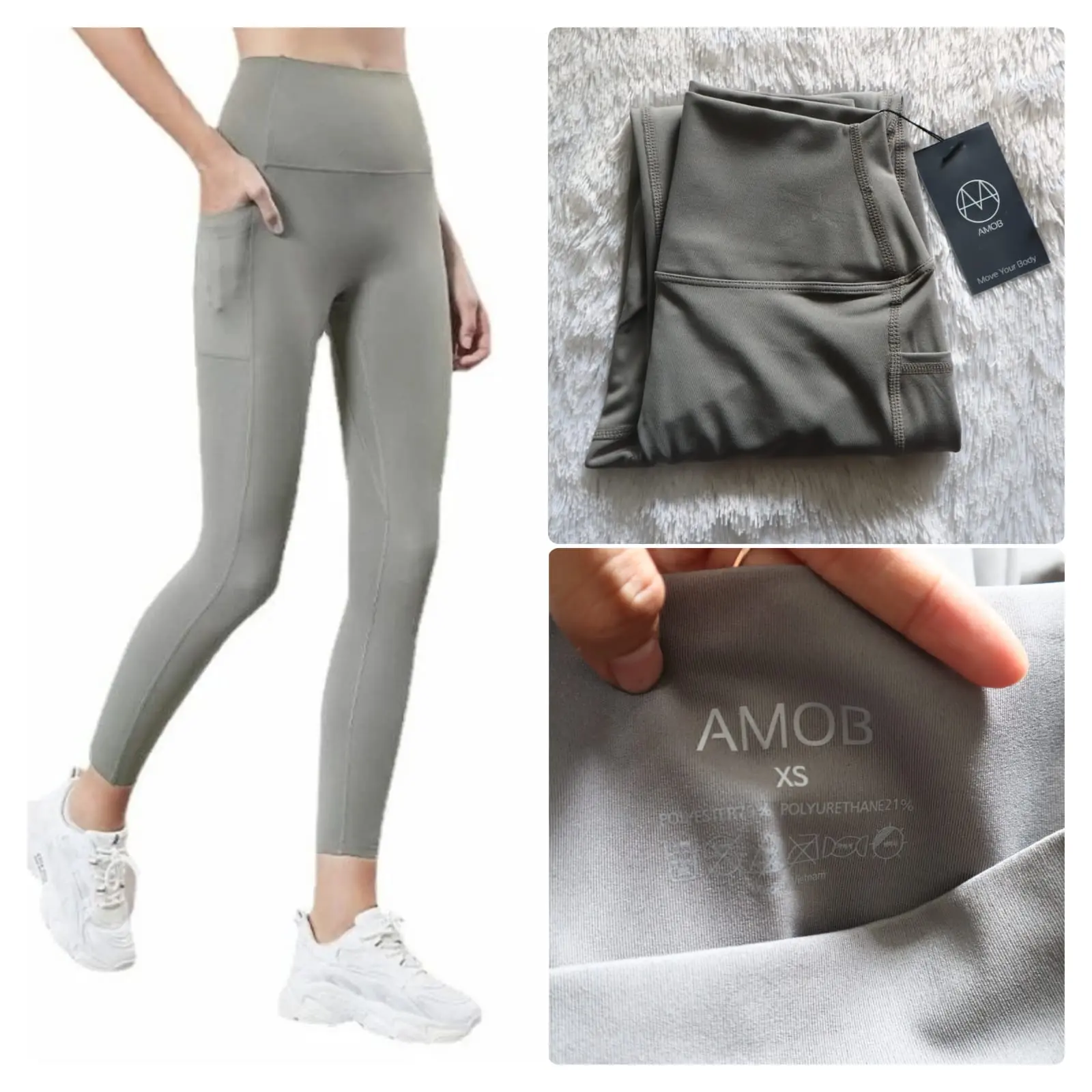 Joy Pocket Leggings AMB/Legging Senam/Legging Olahraga Legging Outdoor