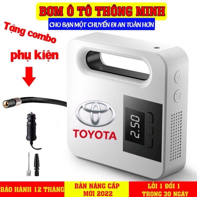 Bơm lốp toyota điện tử tự ngắt dành cho xe 5-7 chỗ , hàng chính hãng bảo hành lỗi 1 đổi 1 12 tháng 0