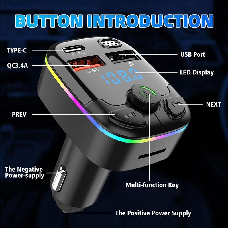 Product Introduction of Bộ sạc ô tô FM USB, G38, 12V-24V, giải trí rảnh tay, máy nghe nhạc MP3, M3B0 29