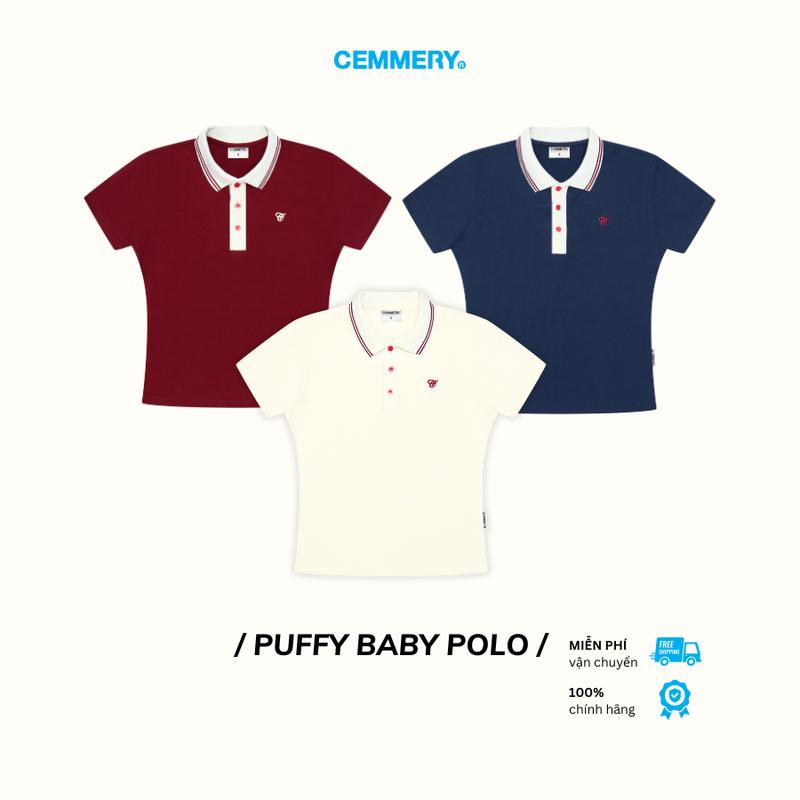 Áo Baby Polo CEMMERY Local Brand Chính Hãng Puffy Baby Polo Cotton 2 Chiều Logo Thêu Nổi Khối 3 Màu