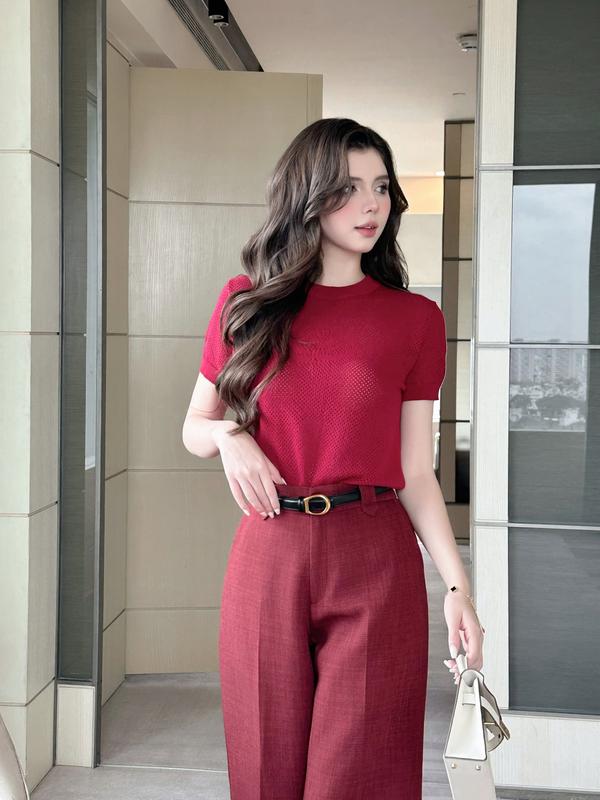 Áo dệt kim tay ngắn COCOBEBE RY TOP