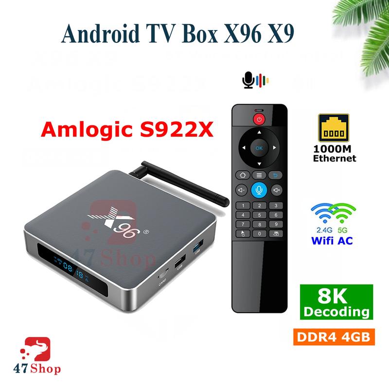 Android TV Box X96 X9  Amlogic S922X DDR4 4G RAM 32G ROM 0