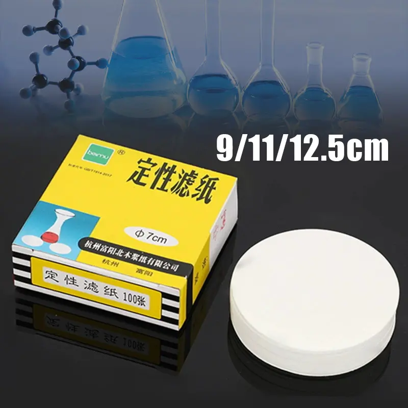 Kertas Saring Lab 9/11/12.5cm 100 Lembar - Filter Paper Membran Semi ...