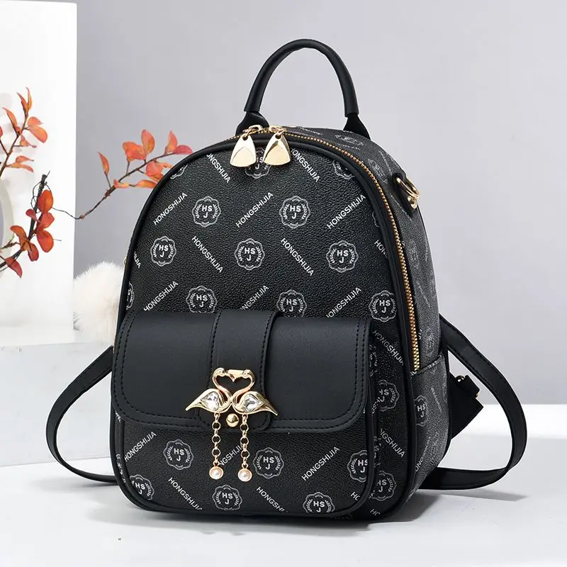 New Women's Fashion Bag Trendy Shoulder Bag Crossbody Bag Multi-use Soft Leather Bag Large Capacity Backpack Student Bag backpacks