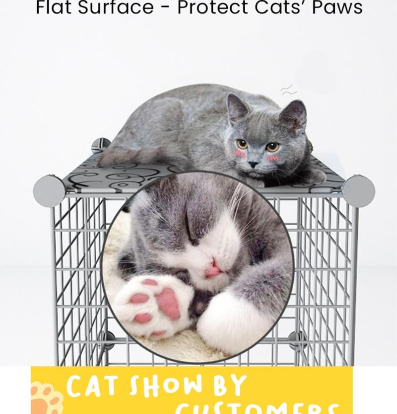 Product Introduction of [Free Gift By Clip T & C]~ Hajetso Extra Large 12 Cubes Steel Wire Cat Cage Cat Rest Play House with Doors and Stair 5
