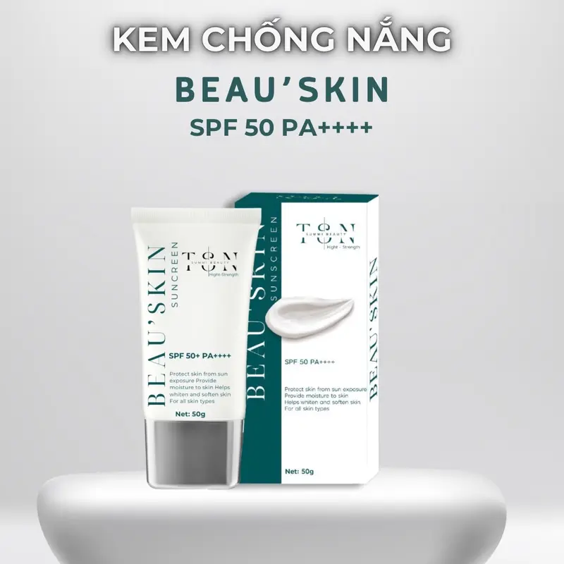 Kem chống nắng BEAU’SKIN SPF 50+ PA+++ Sunscreen Skincare Nữ Women Sun Cream 4