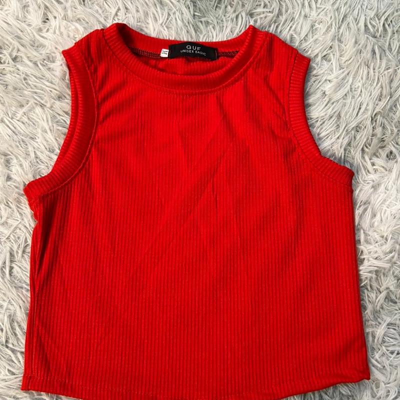 Áo croptop ba lỗ thun tăm 5