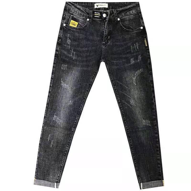 Product Introduction of Quần Jean Thêu Cho Nam, Bộ Sưu Tập Thu Đông 2021, Thời Trang Phong Cách Hàn Quốc, Quần Mỏng Dáng Ôm, Co Giãn, In Hình, Quần Thường Ngày 16