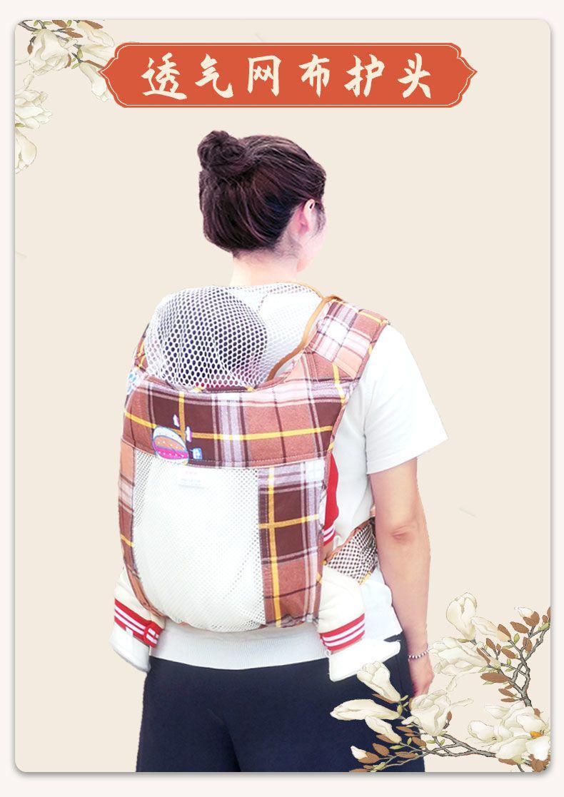 Product Introduction of Baby Carrier Traditional Four-Claw Cloth Strap Guangdong Front and Back Dual-Use Front Holding Style for Kids Children Outdoor Simple 3