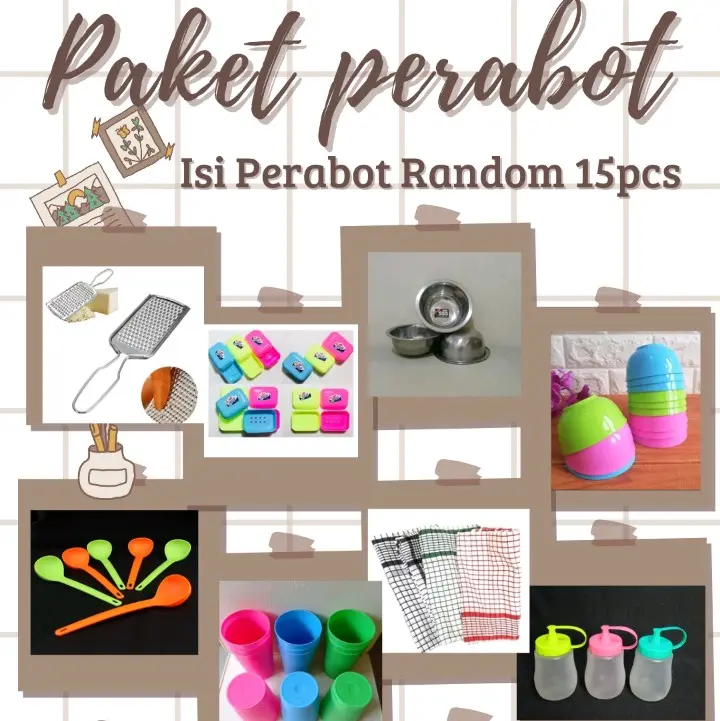 Perabot Rumah Tangga (Paket Isi 15pcs)