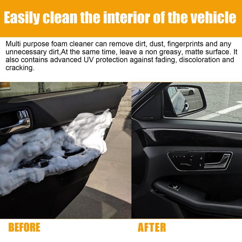 Product Introduction of Multi-function Foam Cleaner Car Interior decontamination Cleaning foam cleaner for leather seats Household car  shampoo 17