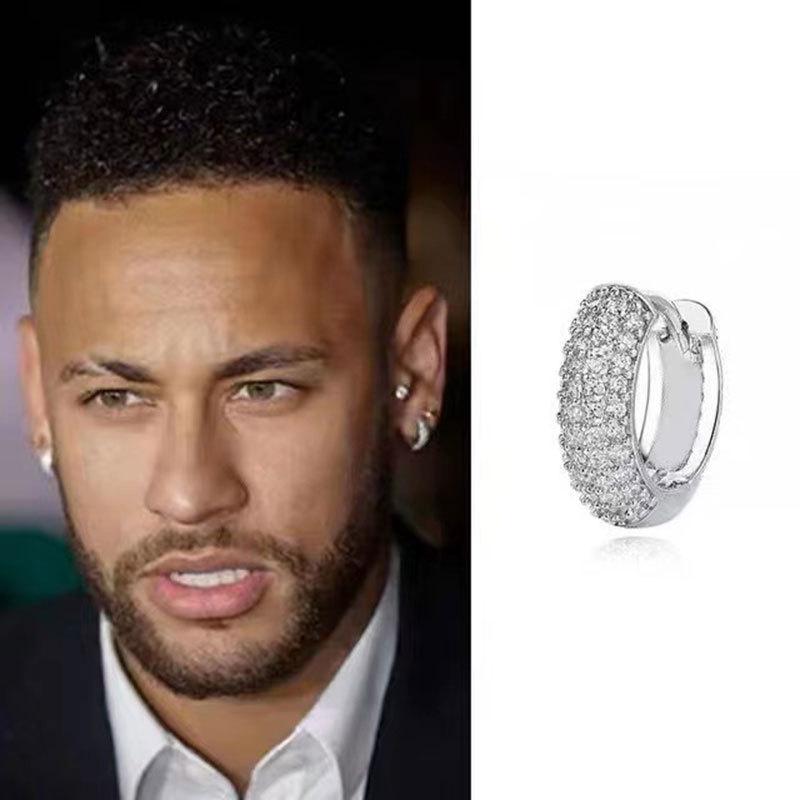 Product Introduction of ต่างหู Neymar สไตล์เดียวกัน สำหรับผู้ชาย ราคาไม่แพง หรูหรา ระดับไฮเอนด์ คลิปหนีบหู ต่างหู 6
