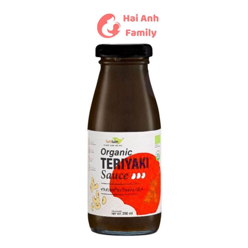 Sốt Teriyaki Hữu Cơ Lumlum 200ml cho bé 12m+