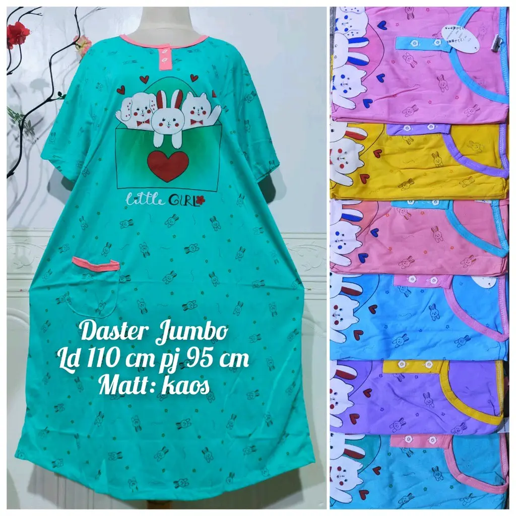 paket ekonomis 100 dapat 4 pcs daster jumbo