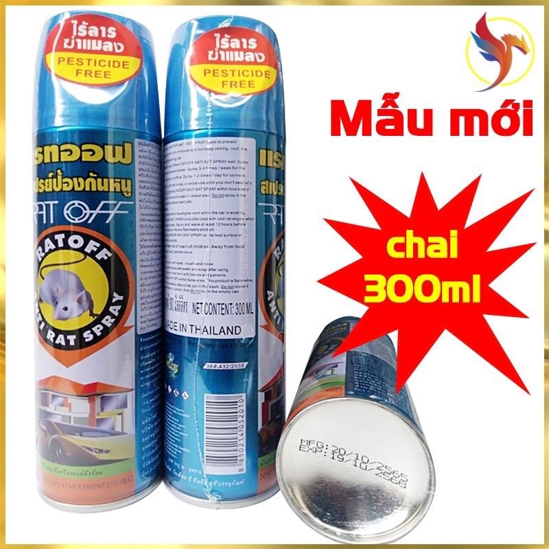 Chai xịt đuổi chuột thái lan RAT OFF ANTI RAT SPRAY 300ML thái lan