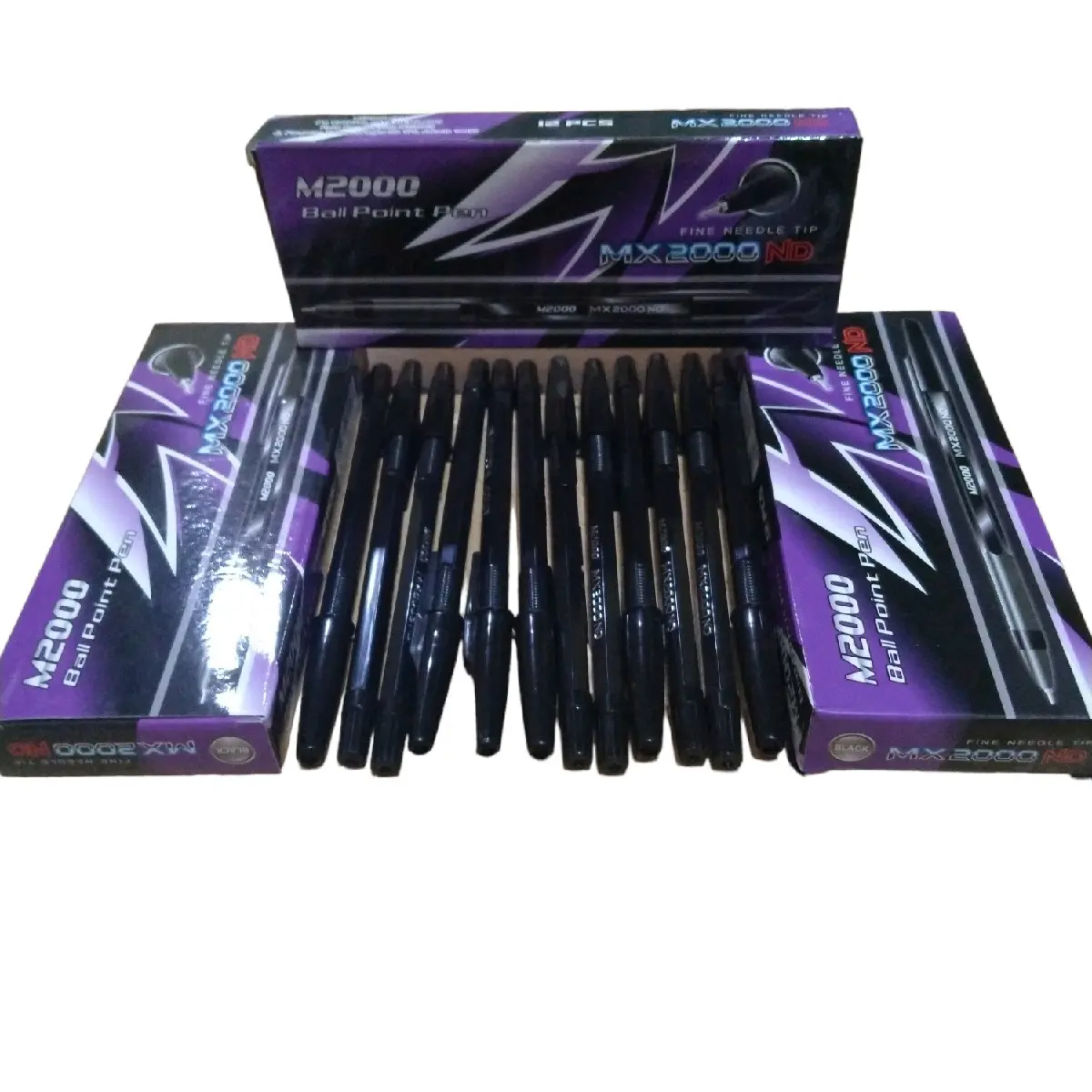 (Paket usaha) Pulpen tinta hitam 3pack / 36pcs