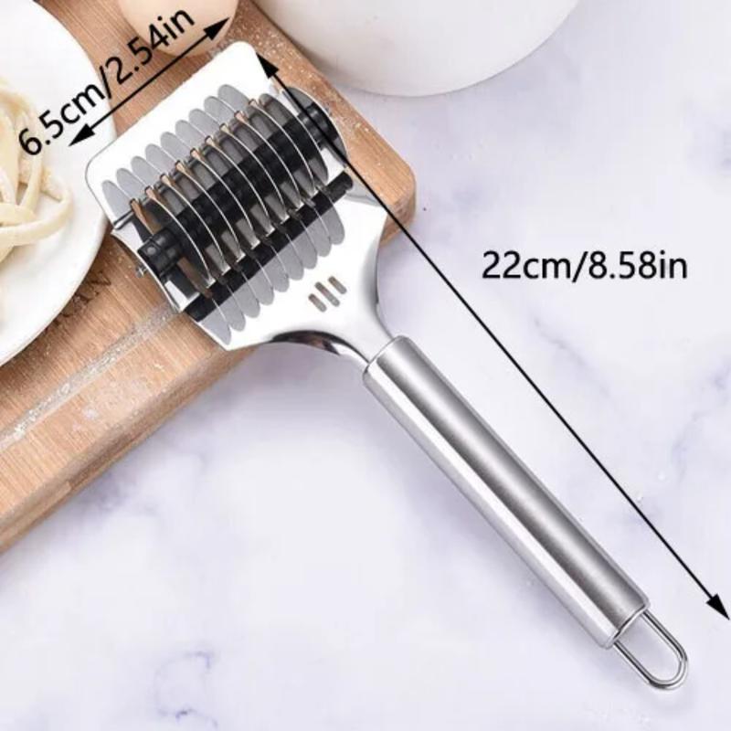 Professional stainless steel noodle cutter-manual kitchen tool for pasta & Herbs Hanging Utensils Blade 6