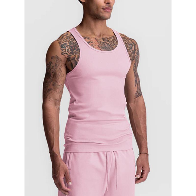 Áo Vest Thể Dục Cho Nam, Trang Phục Mùa Hè, Phong Cách Trẻ Trung Mỹ, Nhanh Khô, Áo Thun Không Tay Chỉ, Độ Đàn Hồi Cao, Thích Hợp Tập Luyện Thể Thao, Cho Nam bodybuilding  vest áo  vest  đá  banh 1